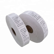 Washing instruction care fabric label economic printed polyamide nylon care label